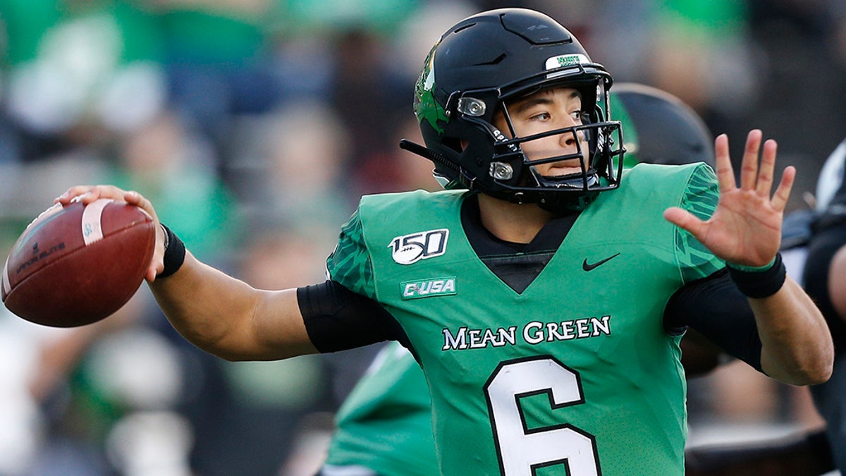 Mason Fine is the best quarterback in North Texas history. (Photo by Bob Levey/Getty Images)