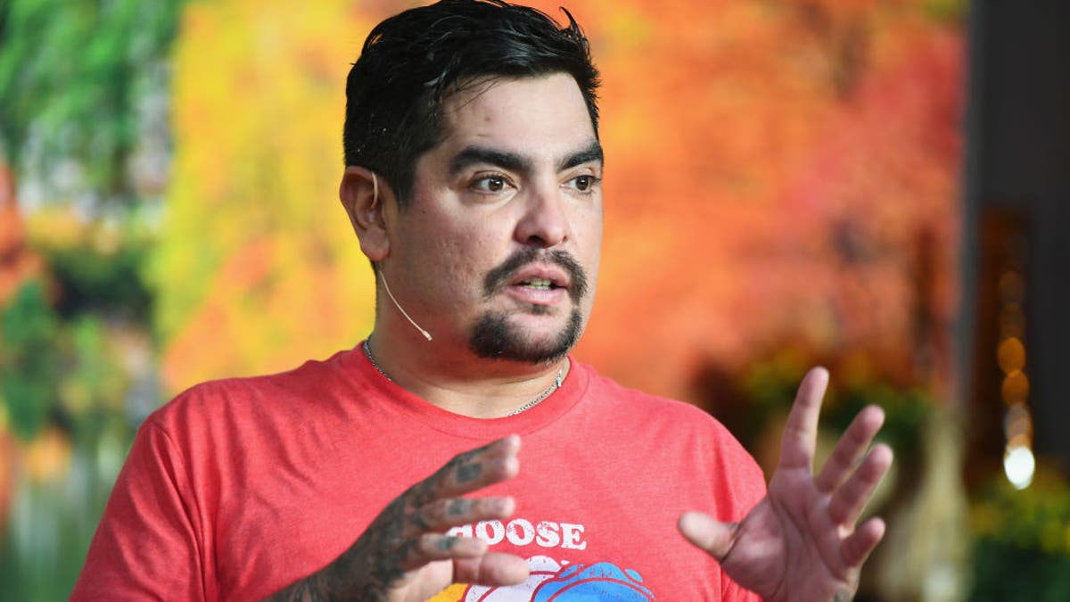 Chef Aaron Sanchez, seen here during the New York City Wine &amp; Food Festival in 2018, recommends one-pot dishes and lots of great base ingredients. (Photo by Dave Kotinsky/Getty Images for NYCWFF)