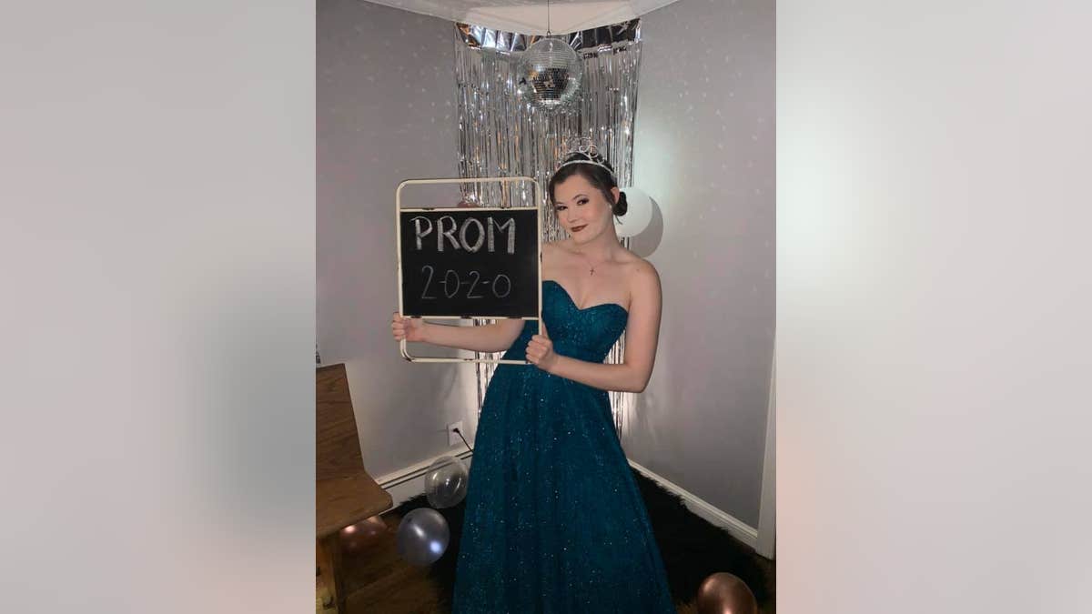 Zoe Collins' prom was originally scheduled for Saturday, but needed to be postponed due to the coronavirus pandemic.
