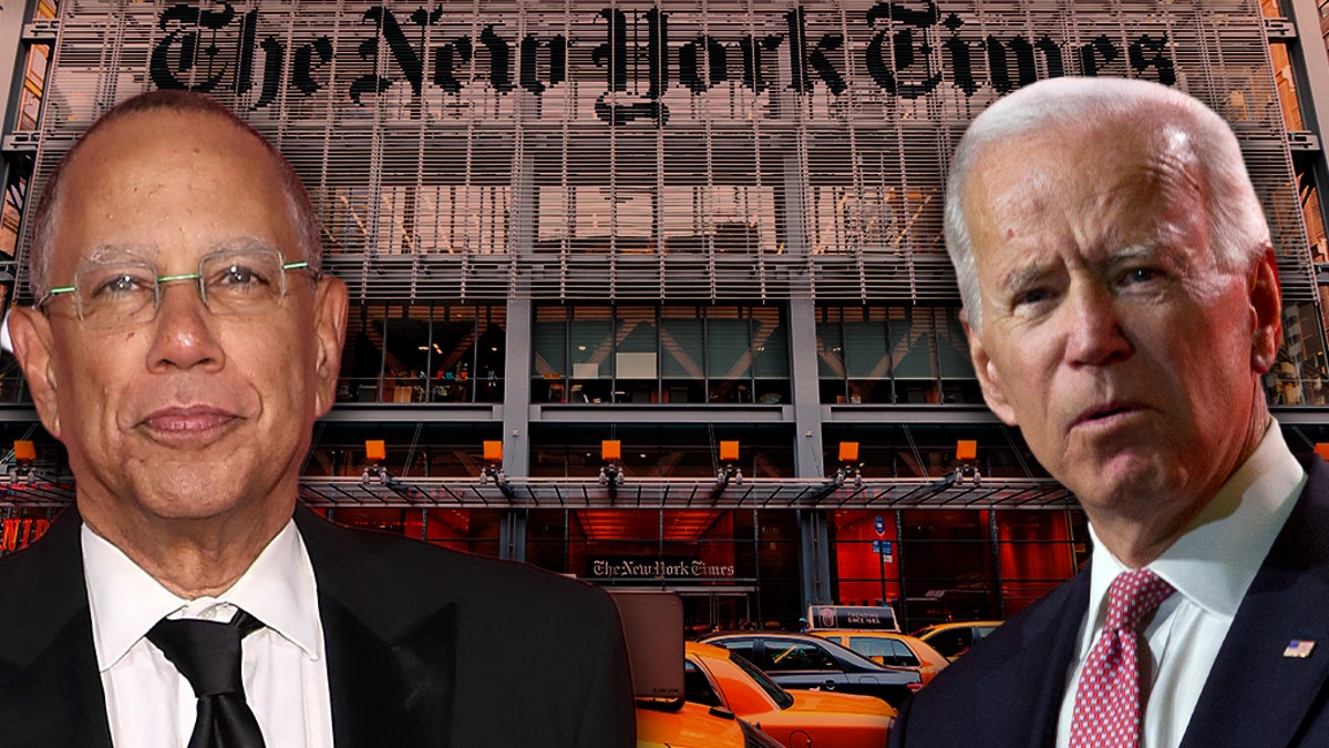 New York Times executive editor Dean Baquet, left, spoke out about the paper's handling of sex-assault accusations against former Vice President Joe Biden.