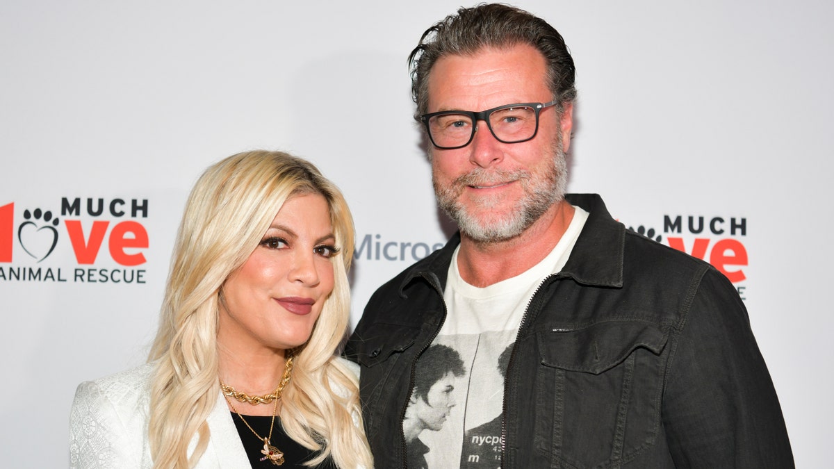 Tori Spelling (left) and Dean McDermot. (Photo by Rodin Eckenroth/Getty Images)