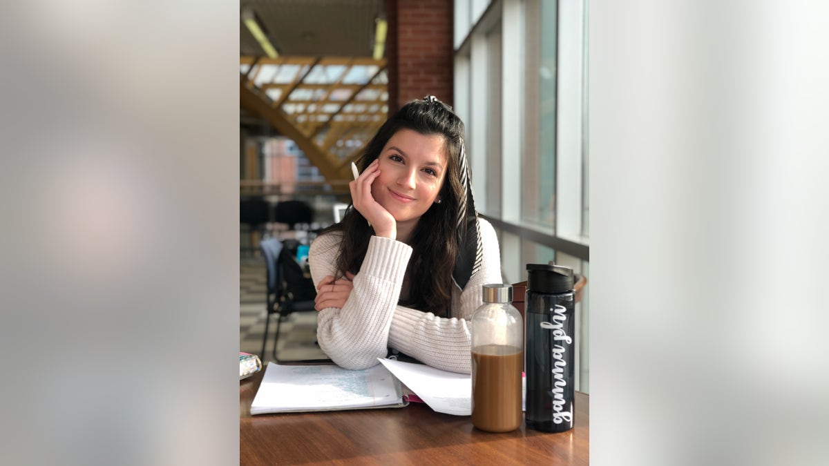 Amanda Rizza is a senior at the University of Connecticut majoring in Communication and minoring in Psychological Sciences. She says she is also feeling the anxiety of finding a job, but is trying to focus on the big picture.