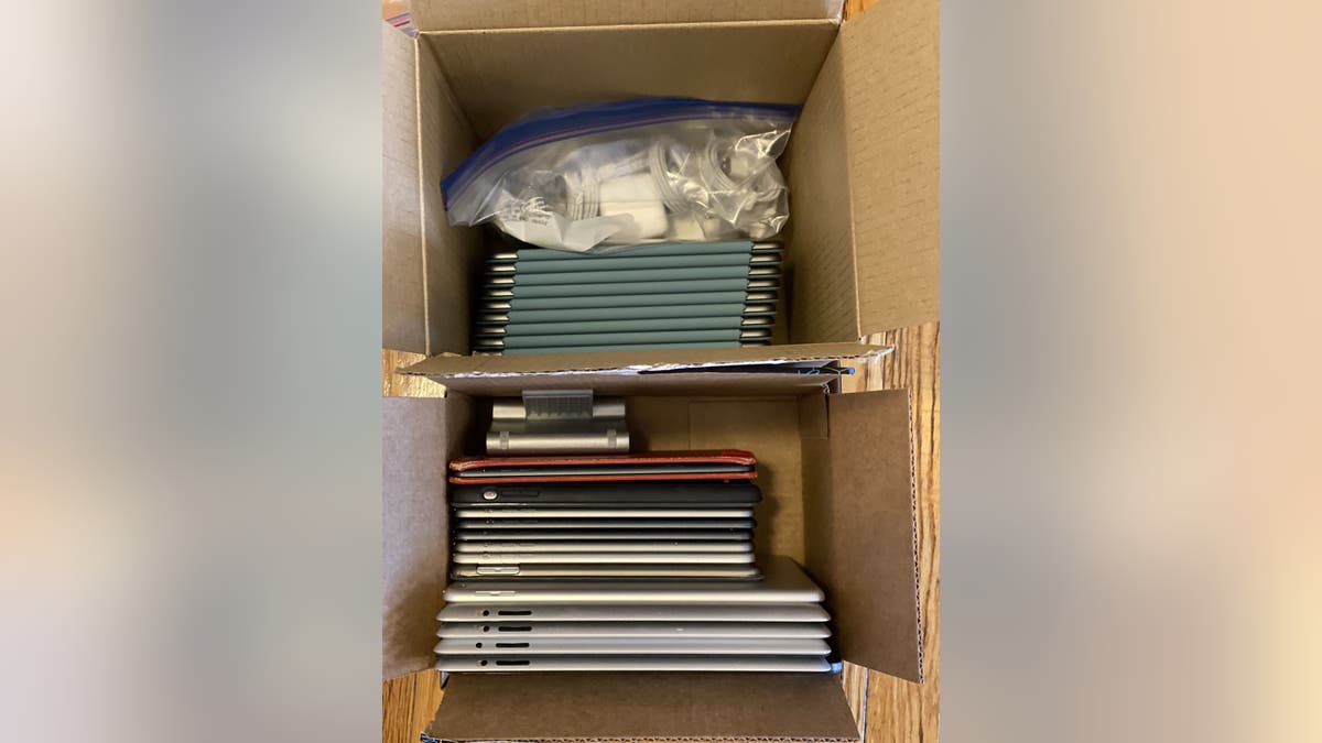 The group, "iPads to Hospitals," has so far received 375 donated tablet computers from around the county to give to hospitalized COVID-19 patients.