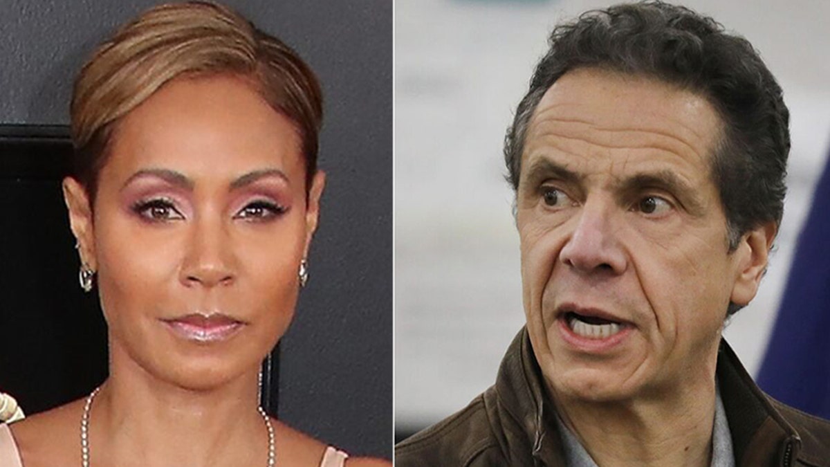 Jada Pinkett Smith and Andrew Cuomo.