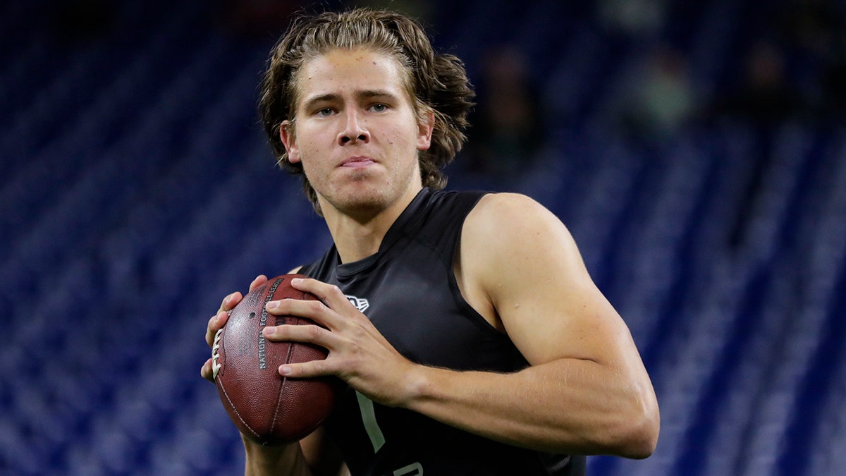 The Chargers picked Herbert No. 6. (AP Photo/Michael Conroy, File)