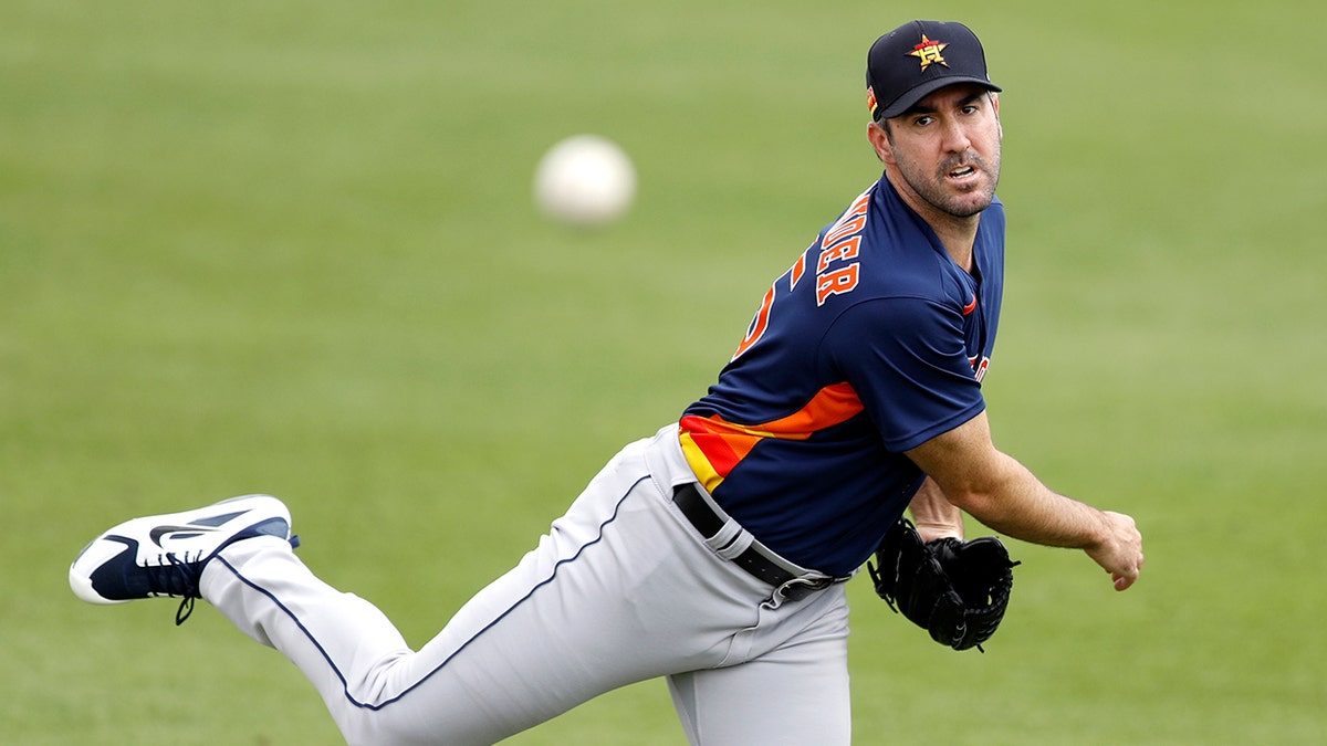 Justin Verlander didn't play in 2020. (AP Photo/Julio Cortez, File)