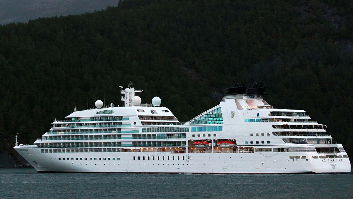 Pictured here is the MV Seabourn Quest, a luxury cruise ship of the Seabourn Cruise Line in Norway.