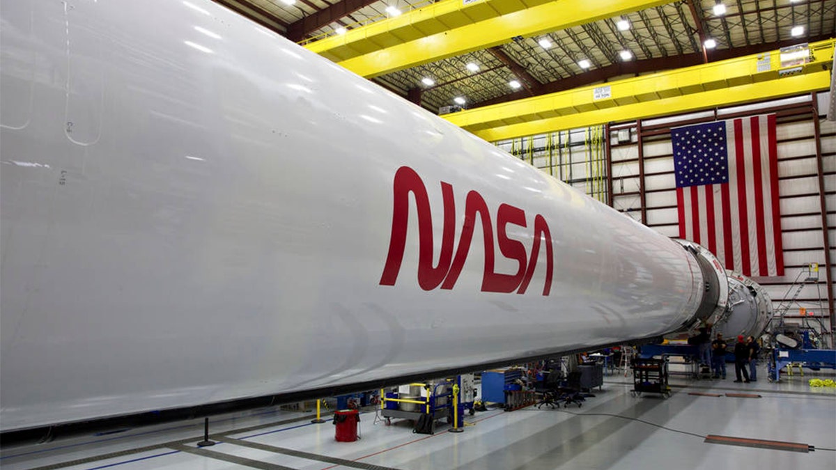 The SpaceX Falcon 9 rocket that will launch the Crew Dragon spacecraft, with NASA astronauts aboard, on the company's second demonstration flight and first crewed flight to the International Space Station. Credits: SpaceX