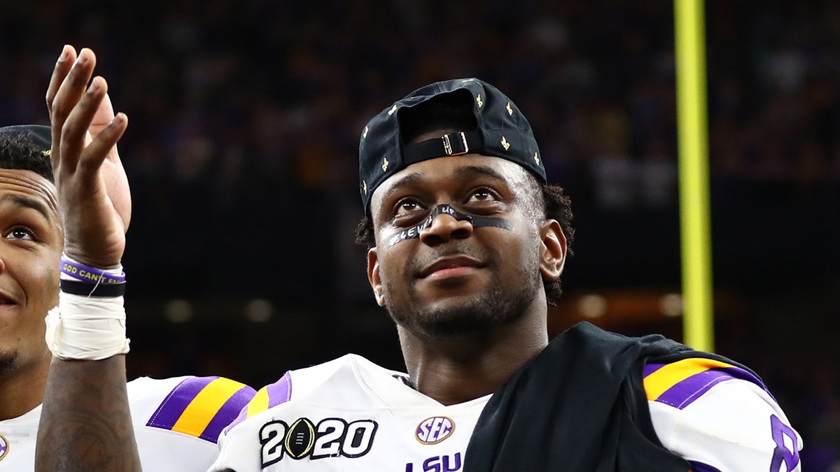 The Baltimore Ravens took Patrick Queen with the No. 28 pick of the 2020 NFL Draft. Mandatory Credit: Matthew Emmons-USA TODAY Sports