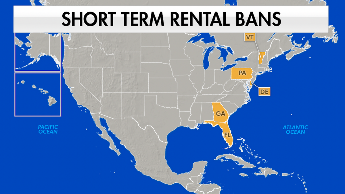Short term rental bans across the United States. 