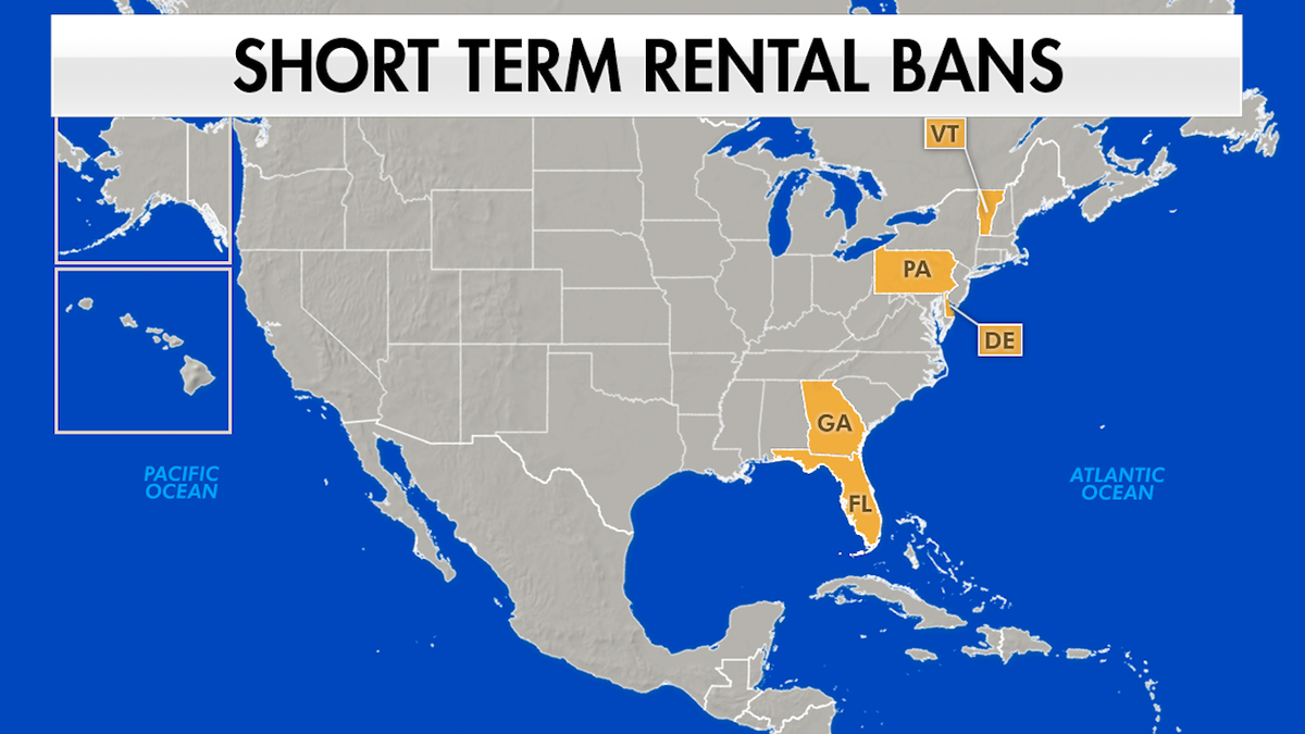 Short term rental bans across the United States.