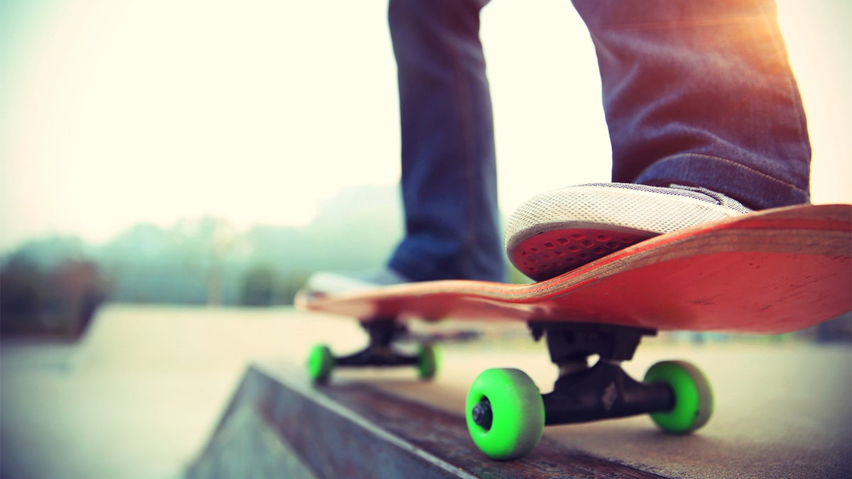 Girls skateboarding competition