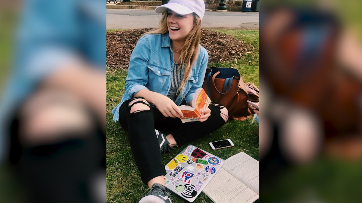 American University communications student Penny Kmitt, who is 22, had been set to graduate in May. Her university in Washington, D.C. is continuing with the ceremony virtually, instead of postponing the day as many other universities have opted to do.