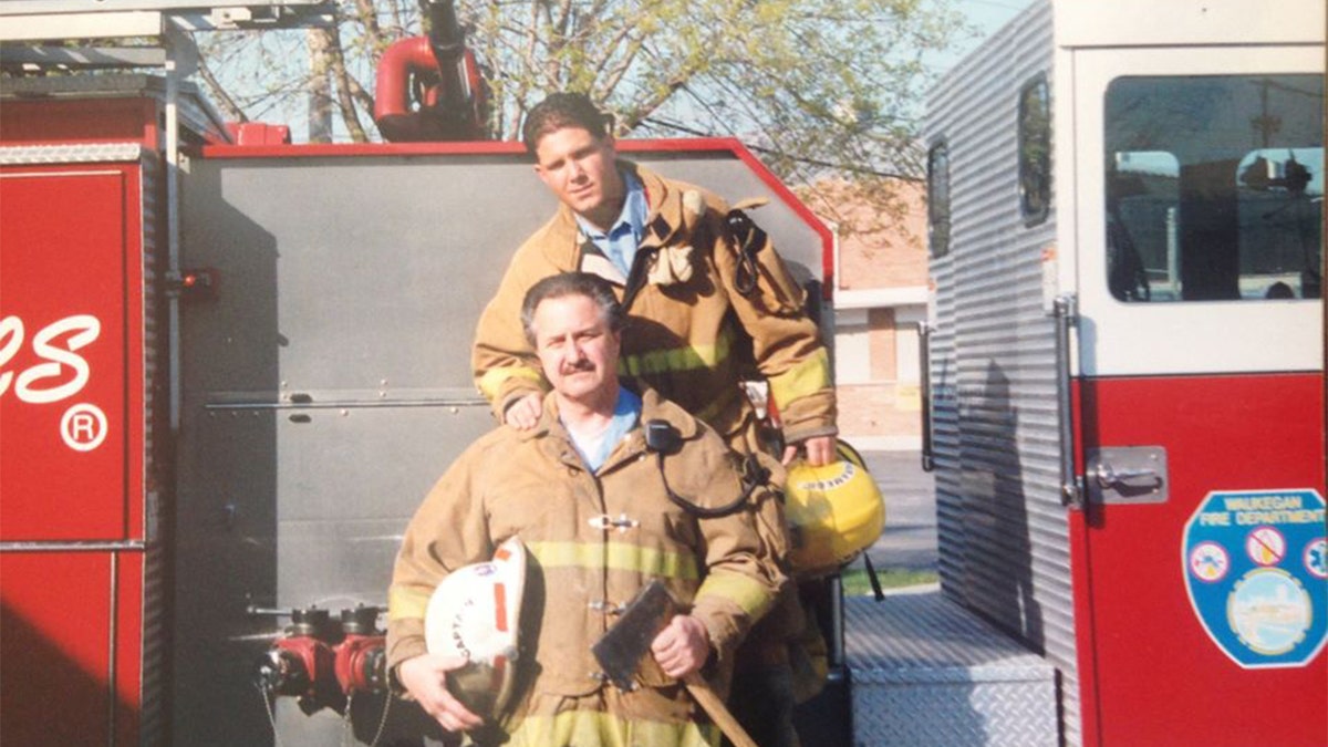 Ken Harvey and his son Rob Harvey Jr. (Waukegan Fire Department)