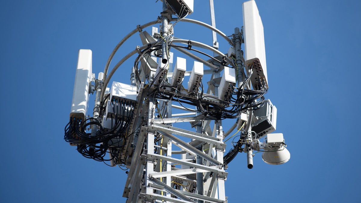 A 5G mobile phone mast on April 04, 2020 in Cardiff, United Kingdom