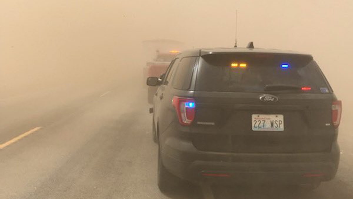 A major dust storm was reported Monday outside of Dusty, Wash., leading to the closure of a roadway for several hours and one crash reported.