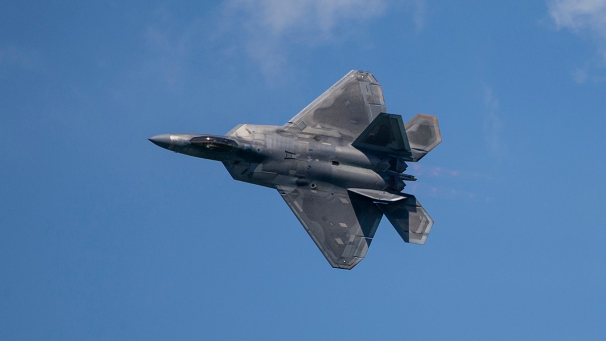 A U.S. Airforce F-22 Raptor with the 154th Wing, Hawaii Air National Guard, conducts an aerial demonstration during the Singapore Airshow 2020 near Changi Exhibition Center, Republic of Singapore, Feb. 15, 2020 - file photo.