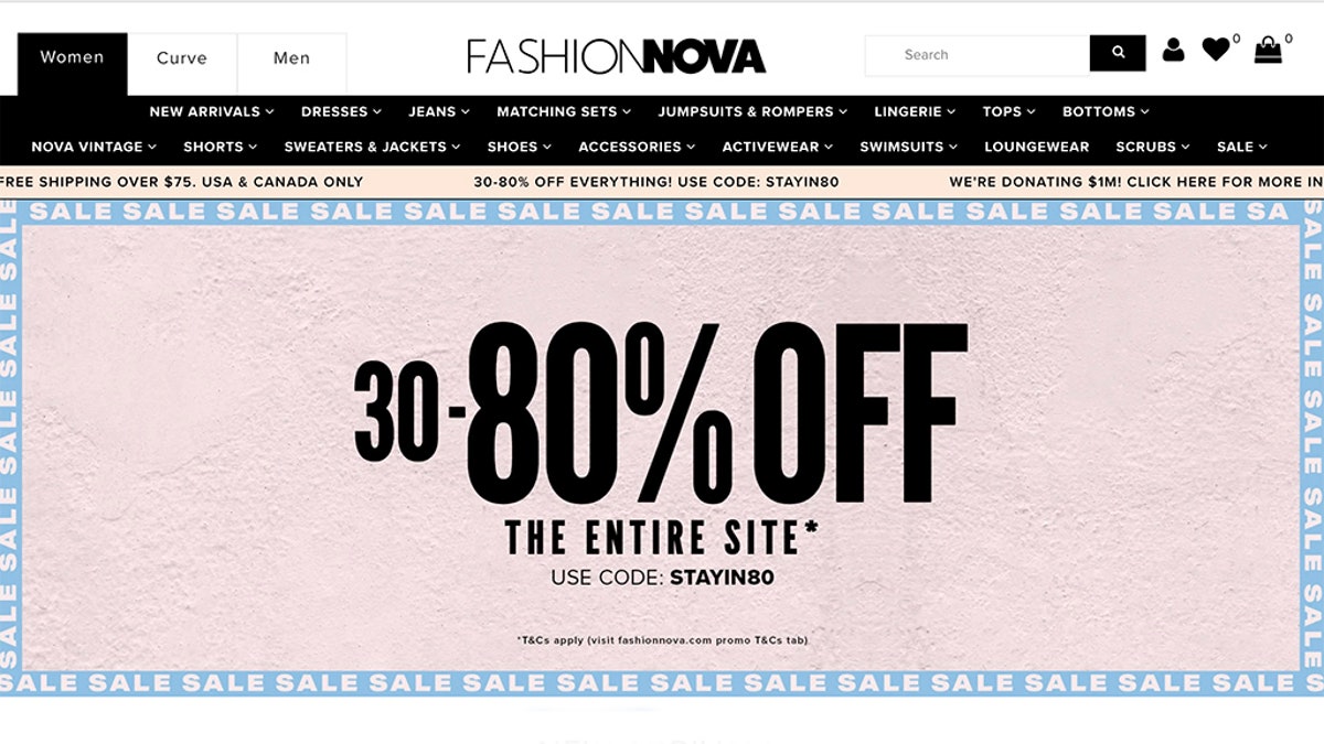 Fashion deals nova sale