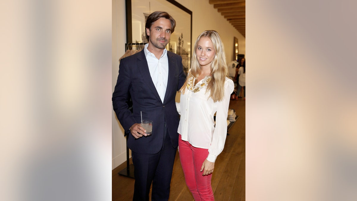 Henry St George (L) and Florence Brudenell-Bruce attend as James Perse launch their first European store in Notting Hill on May 31, 2012 in London, England. 