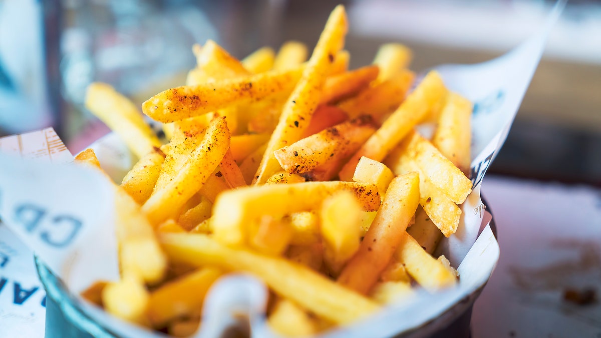 French fries in basket