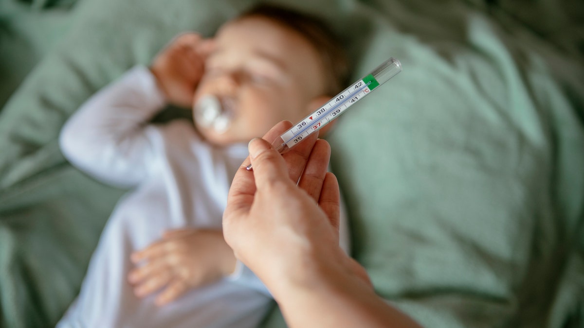 By the time the mom developed symptoms, her children had already been exposed.