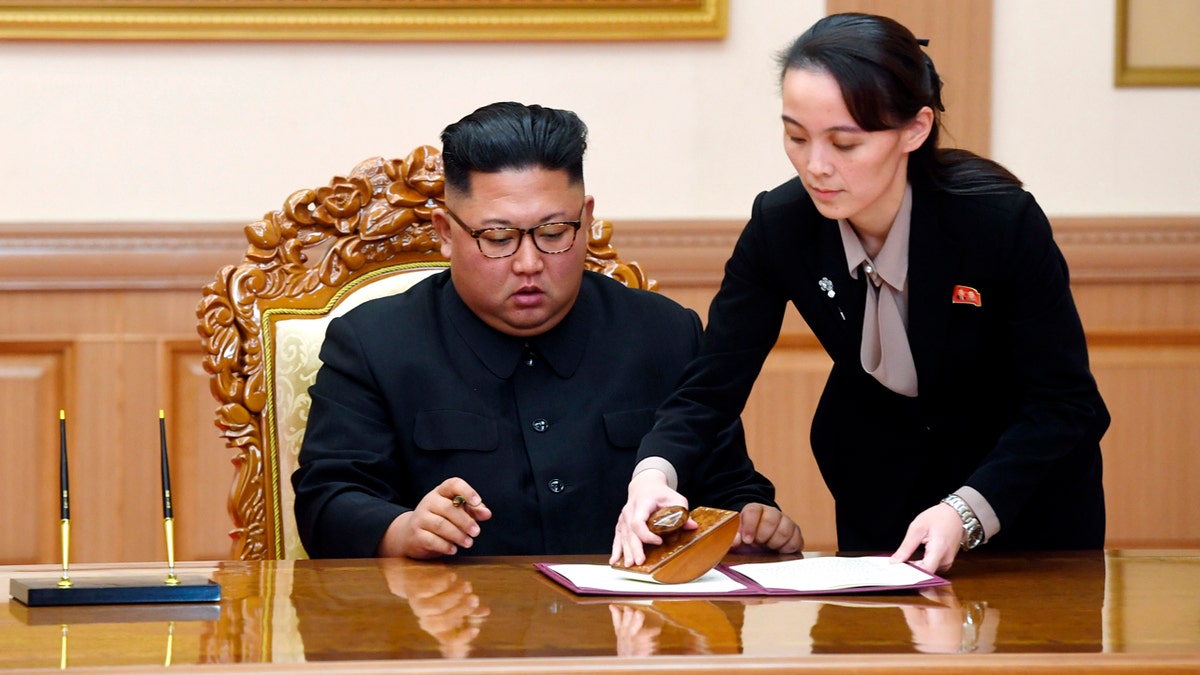 North Korean dictator and his sister