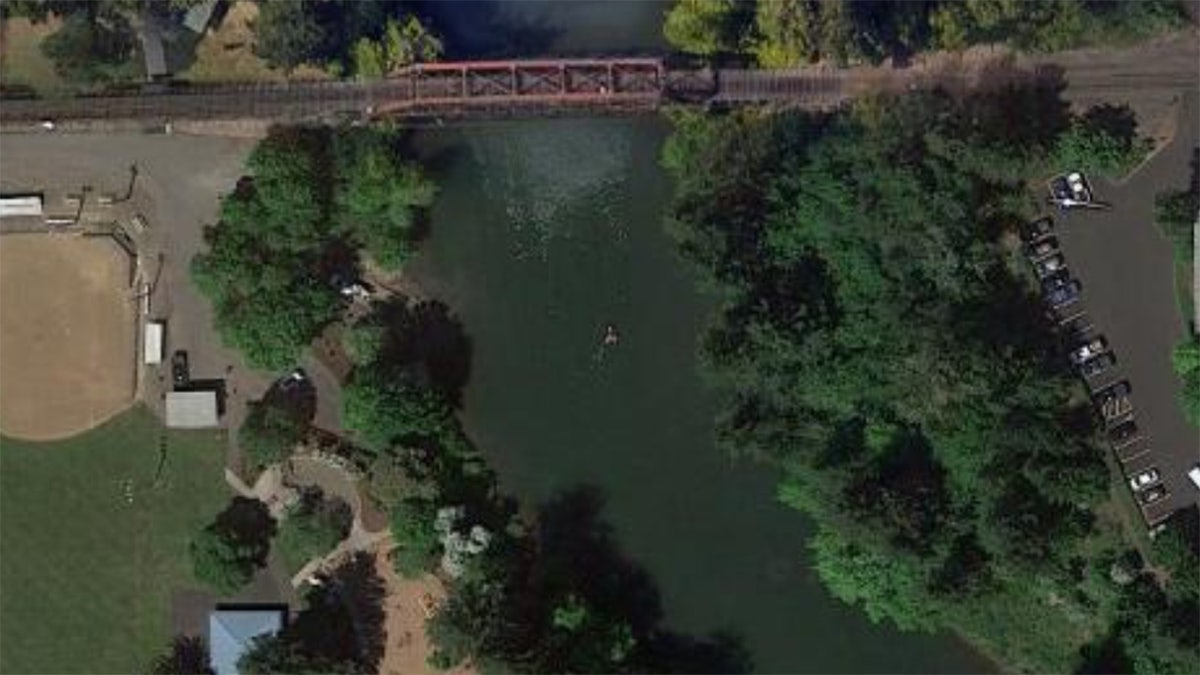 The cars were found near a railroad bridge southwest of downtown Portland.