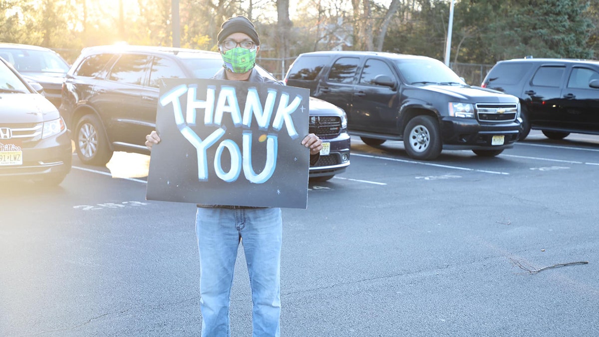 The student's 3D printed face shields were being distributed throughout Hunterdon and Warren Counties.