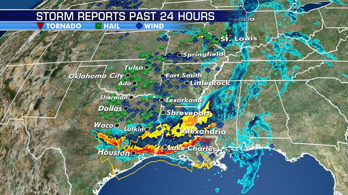 Severe thunderstorms targeted the Houston area early Wednesday.