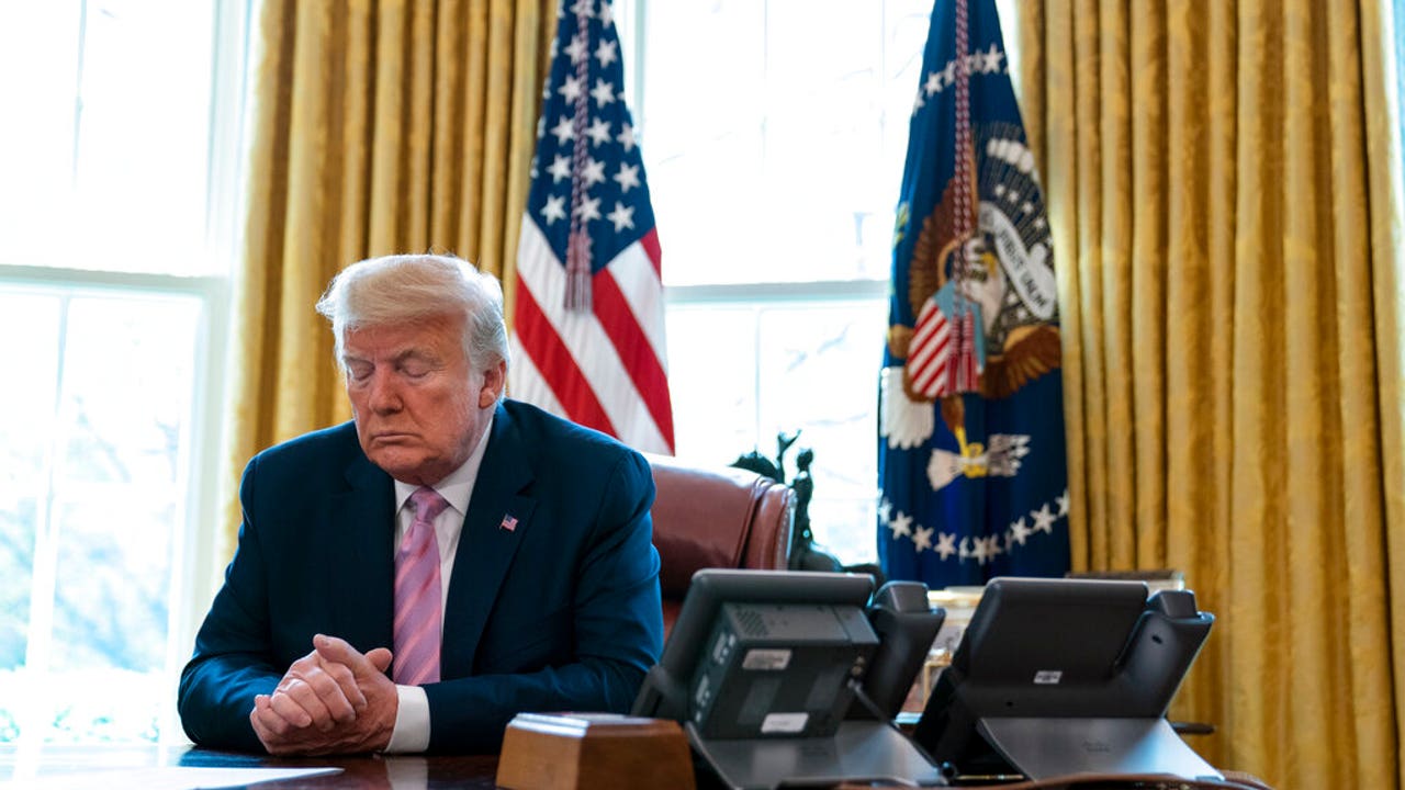 Trump delivers hopeful Easter message from Oval Office: 'Our nation will  come through'