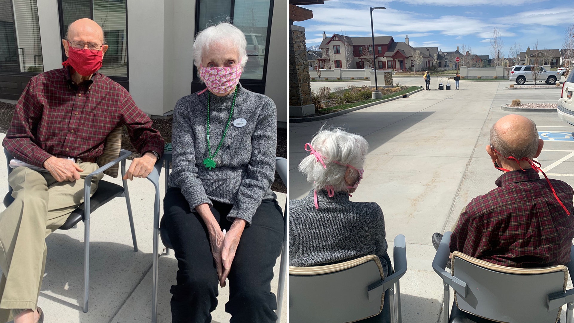 Some kind musicians came and gave an outdoor concert to some of the residents at an assisted living facility where our great grandparents reside. They have been on total lockdown so it was a welcome respite, but with plenty of social distancing!