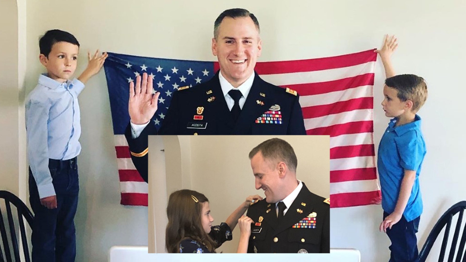 My husband had to forgo the traditional promotion ceremony when he became a Lt. Colonel. Instead, we did the ceremony at home with our three kids to help while his commander and our family watched over ZOOM! Our boys held up the flag while my husband took his oath. My daughter and I pinned his new rank. My husband has handled all this with so much character, not complaining or angry about all the changes, and is a great example to our kids about rolling with the punches!