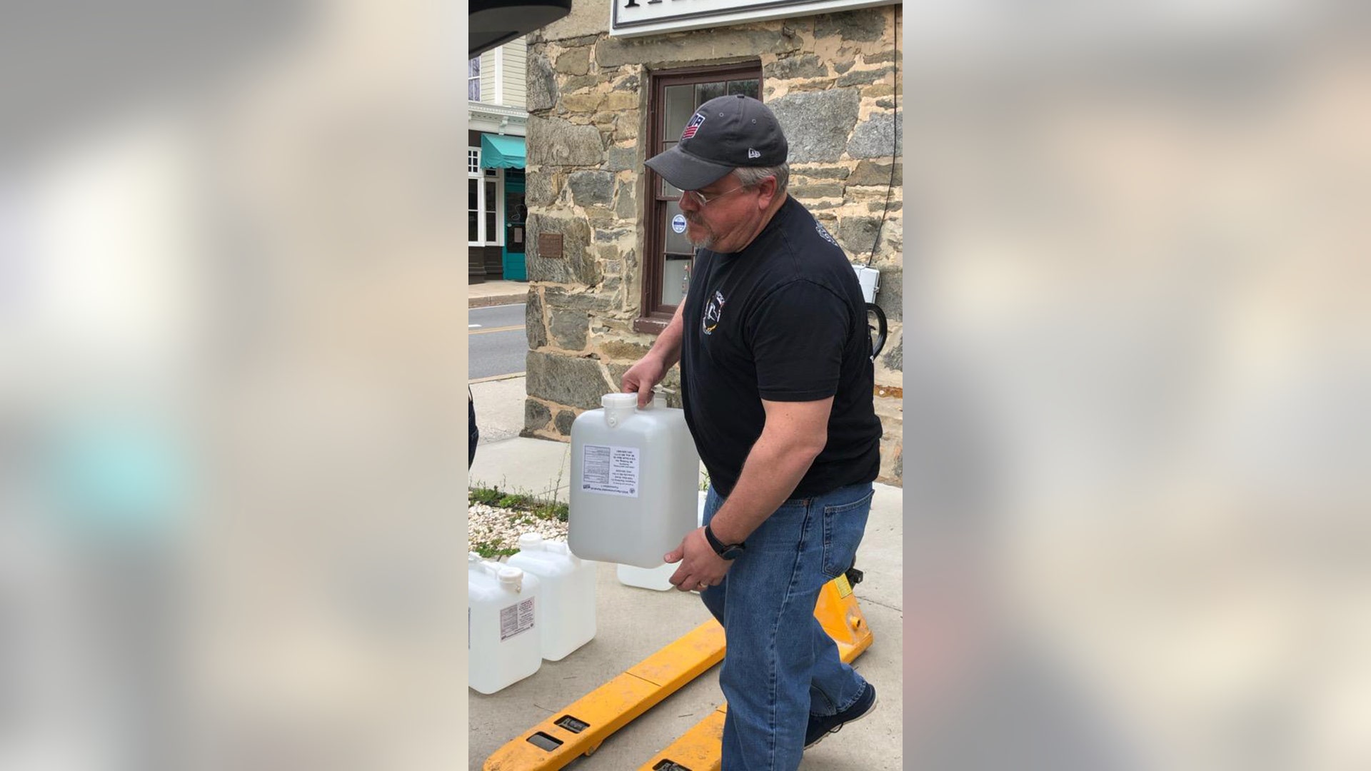 Our first large batch (50 gallons) of distillery produced hand sanitizer being loaded up for Carroll County Maryland so they can distribute it to hospitals and first responders. The next batch will be for Howard County. Since the 190 proof starting material is now hard to find, we're starting to ferment sugar water to distill into the 190 proof starting material ourselves.