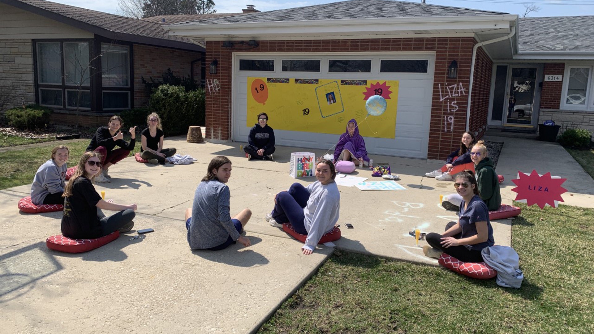 It’s my daughters 19th birthday. Her friends and grandparents came to celebrate. Happy (Covid) 19th!!