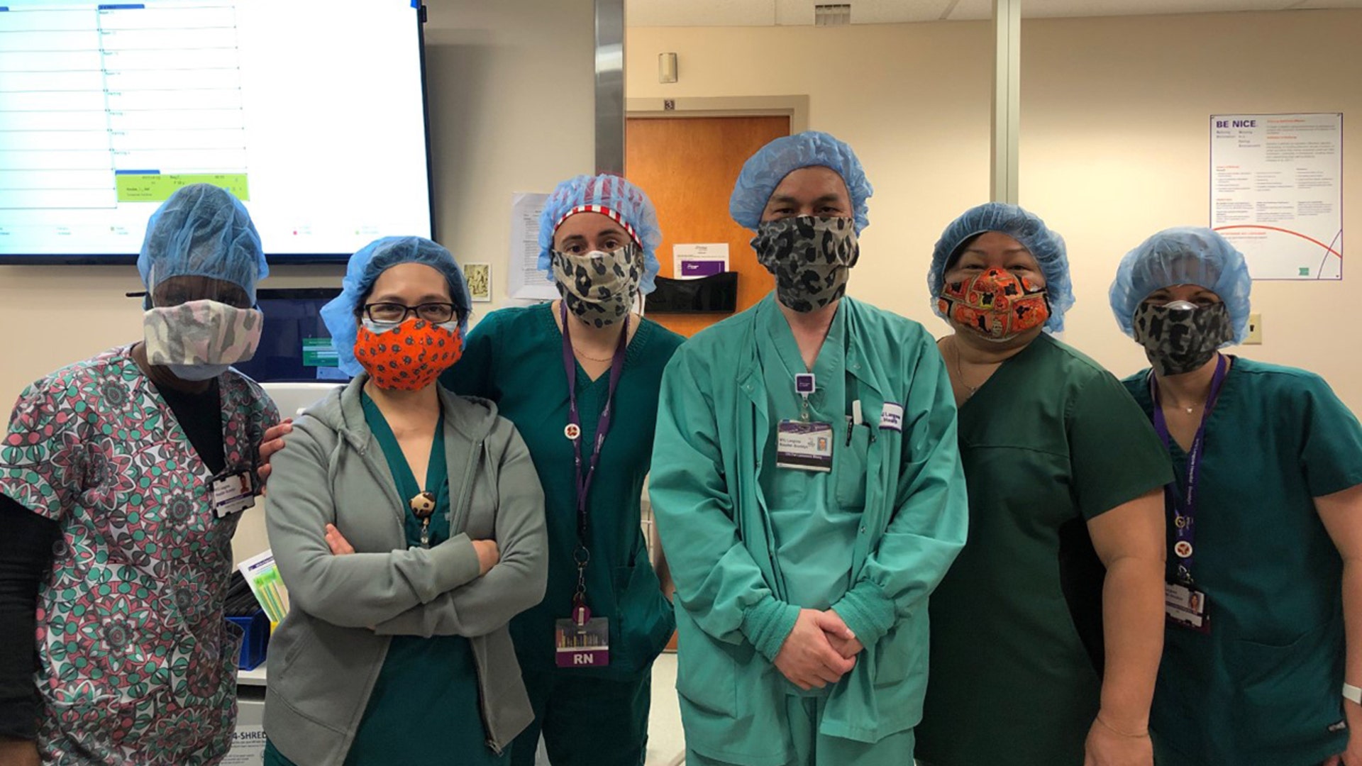 Just wanted to share these photos with you of some more of our many medical hero's. These are nurses working to help us all at NYU Langone Hospital, Brooklyn, New York.