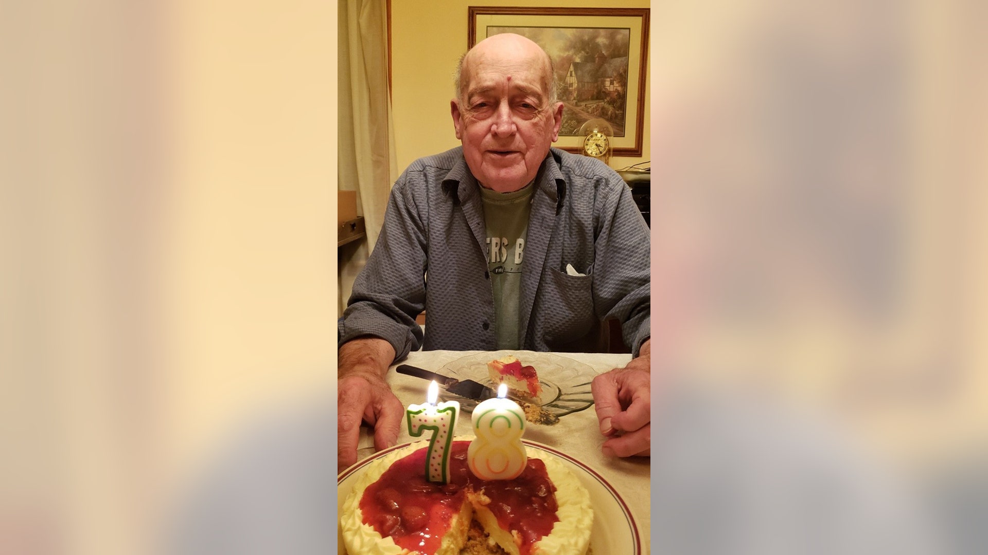My father just turned 78 years old. Even though he lives only a few minutes away, because he has COPD and cancer, we knew we couldn’t risk seeing him on his birthday. He surprised me by sending me a photo of himself, celebrating his birthday alone with my mom. These are tough times, but we will get through this no doubt!
