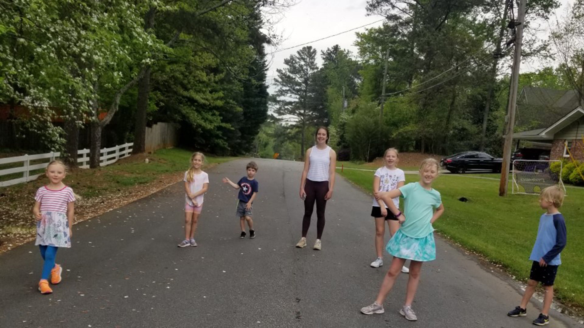 We put together afternoon bootcamp for all of the kids in our neighborhood! Everyone stays 6 ft apart. The kids love it!! Fox News Rocks! Stay strong America! Anja Atlanta GA