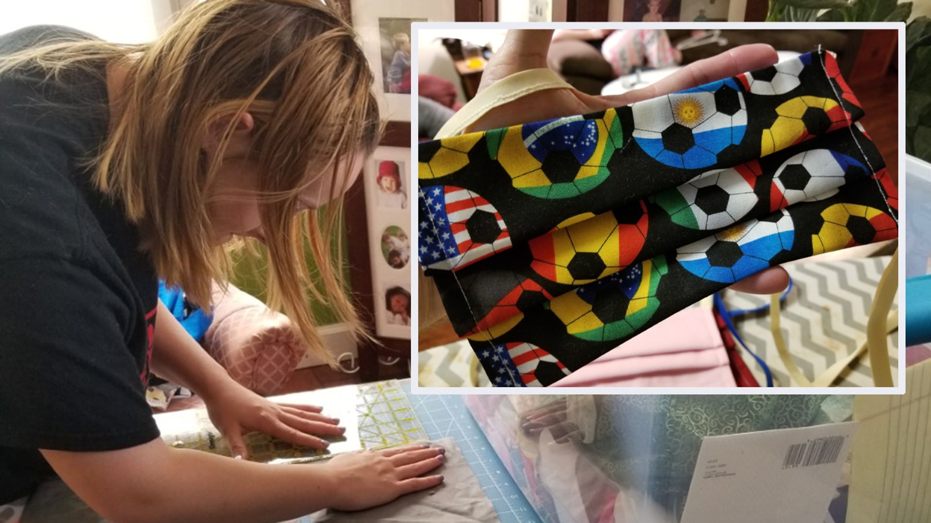 My wife Loretta, my daughter Erika, and myself have made nearly 100 masks for family and friends from Tennessee to Illinois. #everyonedoyourpart Berry Snyder