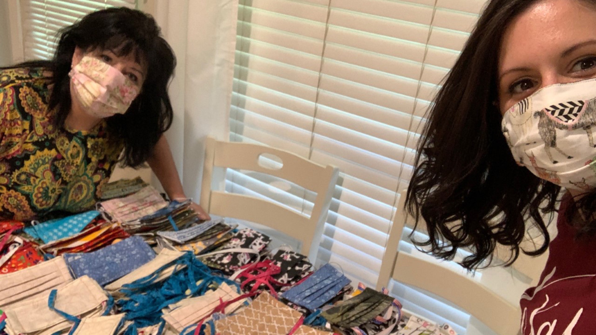 My wife Bridgit and her mother Cathy from east Texas have made over 600 masks to donate to health care employees, nursing homes, family, friends, and whoever else requested them. They have mailed them all out to 6 different states.