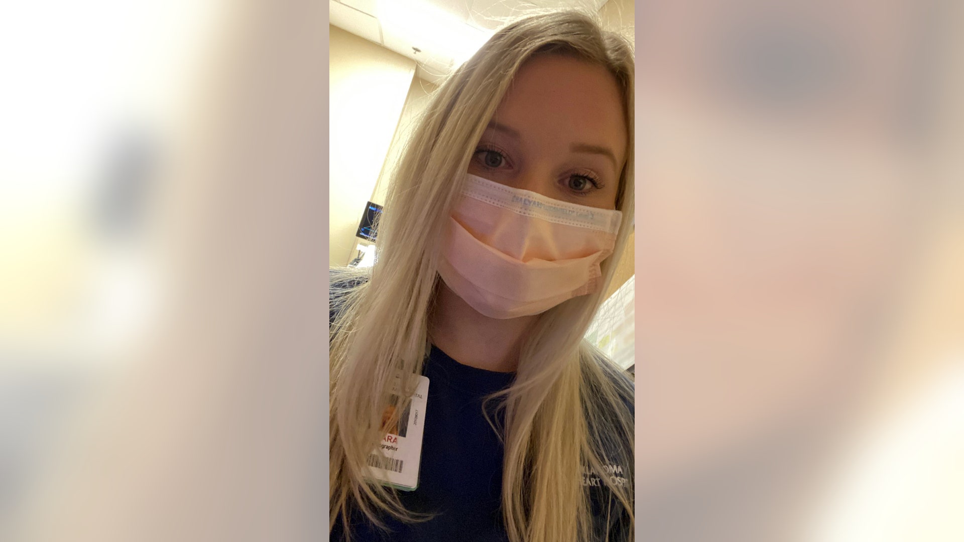 My hero daughter Working at the hospital in Oklahoma City!