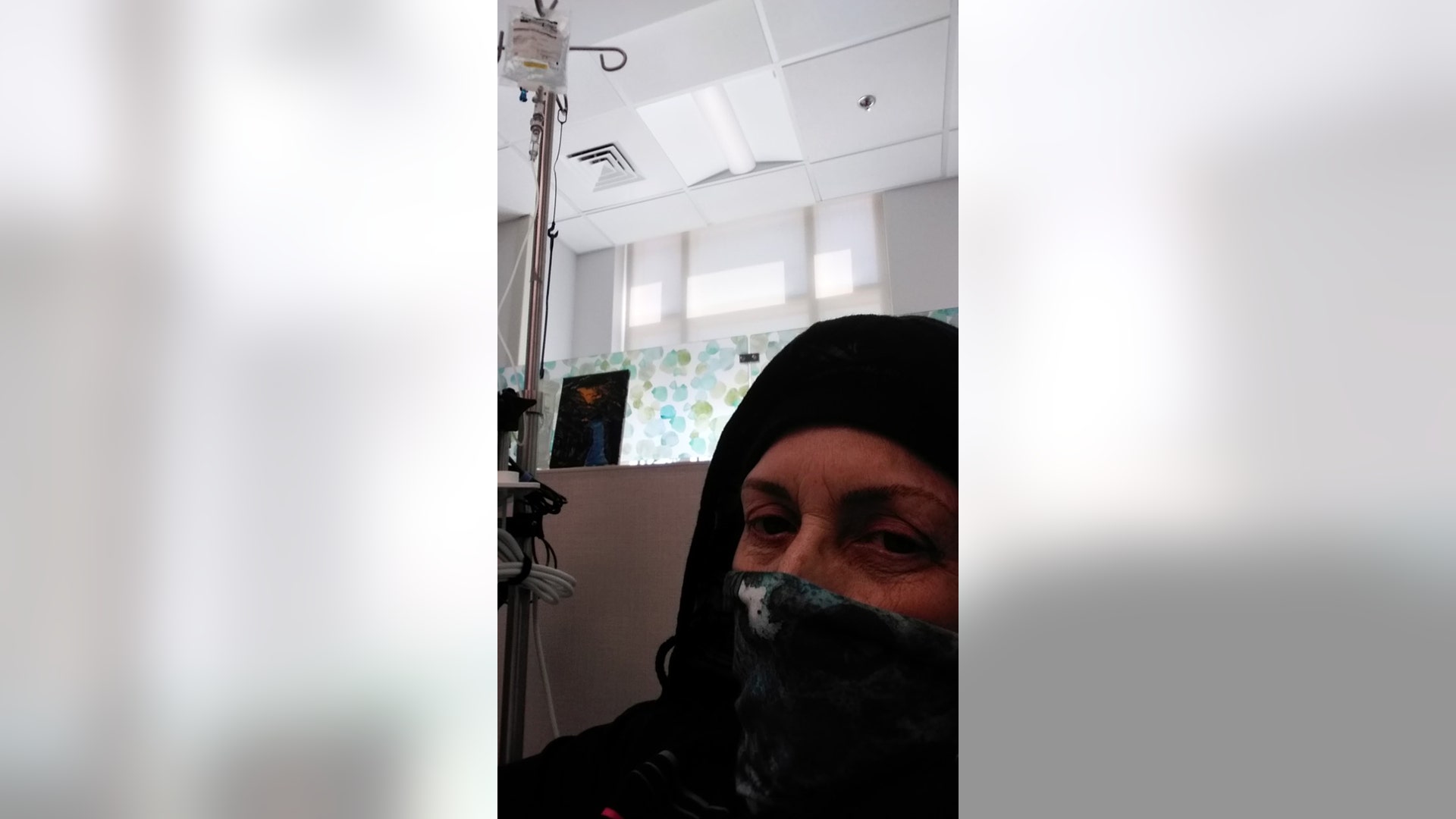 Having my once a week chemo treatment at Zimmer Center, NHRMC, Wilmington, NC. I realize how much worse off so many others are and I'm Blessed to still be alive, my family is safe, we have food, water and essentials. I pray for America and the World. God Bless America! Glenda Fincannon