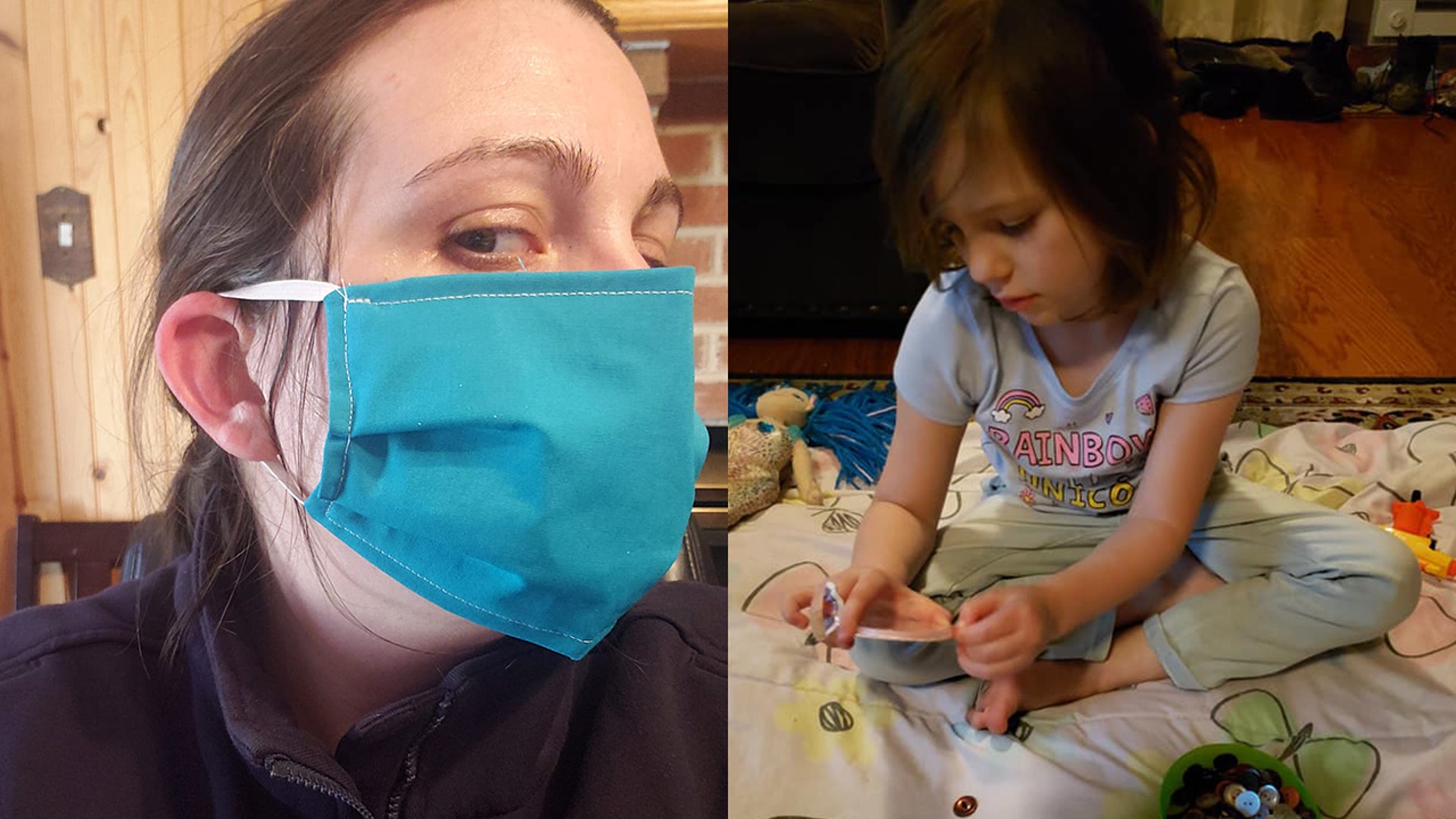 My daughter follows in a line of volunteers, my late husband &amp; I were volunteer firefighters back in 1979 so it wasn’t a stretch for our 4 kids to be volunteers and over time all have been volunteer firefighters, rescue squad members or sometimes both. Now my one daughter was an EMT and was and still is a volunteer firefighter now in PA and found out that St Luke’s in PA by her needed cloth face masks. She also comes from a long line of family members that sew on both of her family grandparents &amp; great grandparents sewed for a living so no surprise she enjoys sewing. She is now putting that talent to use. Attached are some pictures of her masks and with the help of her 2 daughters, my granddaughters. She is now working on hats with buttons to attach the masks to it in order to save on the ears and medical personal said it also protects their heads. I believe all are donated &amp; she ships them to out of state on request so to people she grew up with that are in need.