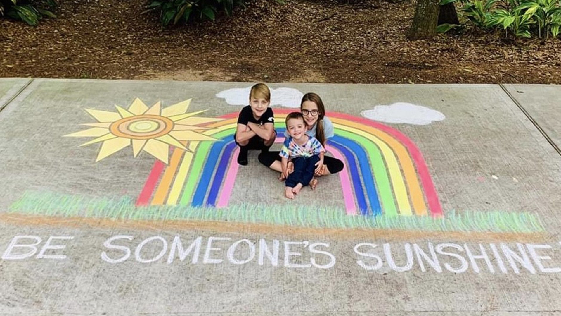 My son’s 6th grade at home art project. Just trying to make other people smile.