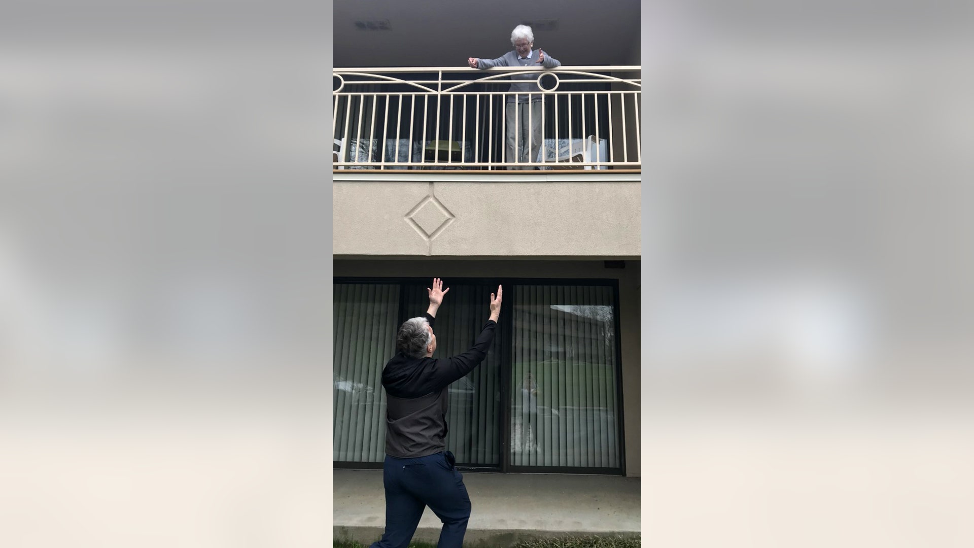 My 90 year old Mom lives in an Independent Living Apartment. She has only been there 8 months. My Dad died 9 months ago. They were married for 65+ years! My brother, who is local, visits her, but only from afar. I will be making the 2-hour drive to visit from afar too this weekend. She enjoys the visits! And, a smile is the best reward for us. -Colleen Foste