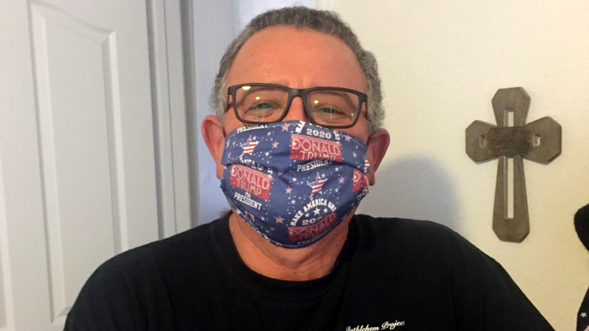 We wanted to share that our club is making 100's of cloth masks to support a local Oncology Clinic and others. We pray for our President and support him. This is my husband wearing a MAGA mask made by Isabel Ibarra, our Recording Secretary.