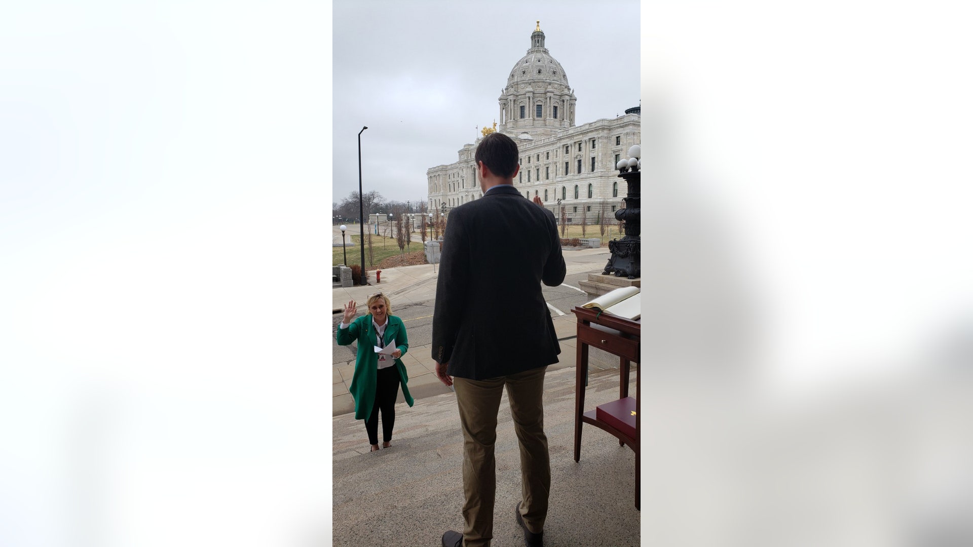 Outside of the Minnesota Judicial Center in St. Paul Wednesday morning, Brian A. Philbrook was sworn in as the state's newest attorney.