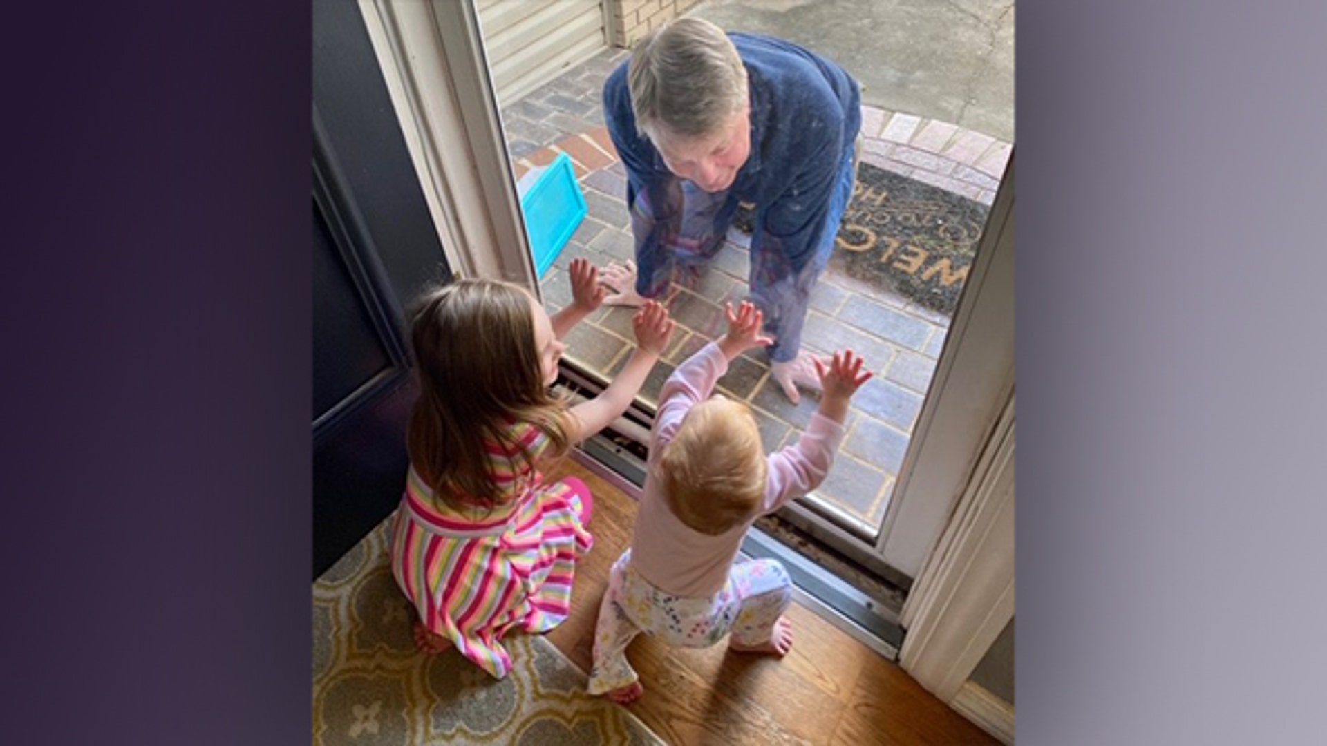 When I took groceries to my daughter’s family, who is quarantined, I got some “special” playtime with my two Granddaughters although we were separated by a glass door. 😢💗💗David Dahlgren Wed 4/1/2020 8:55 PM