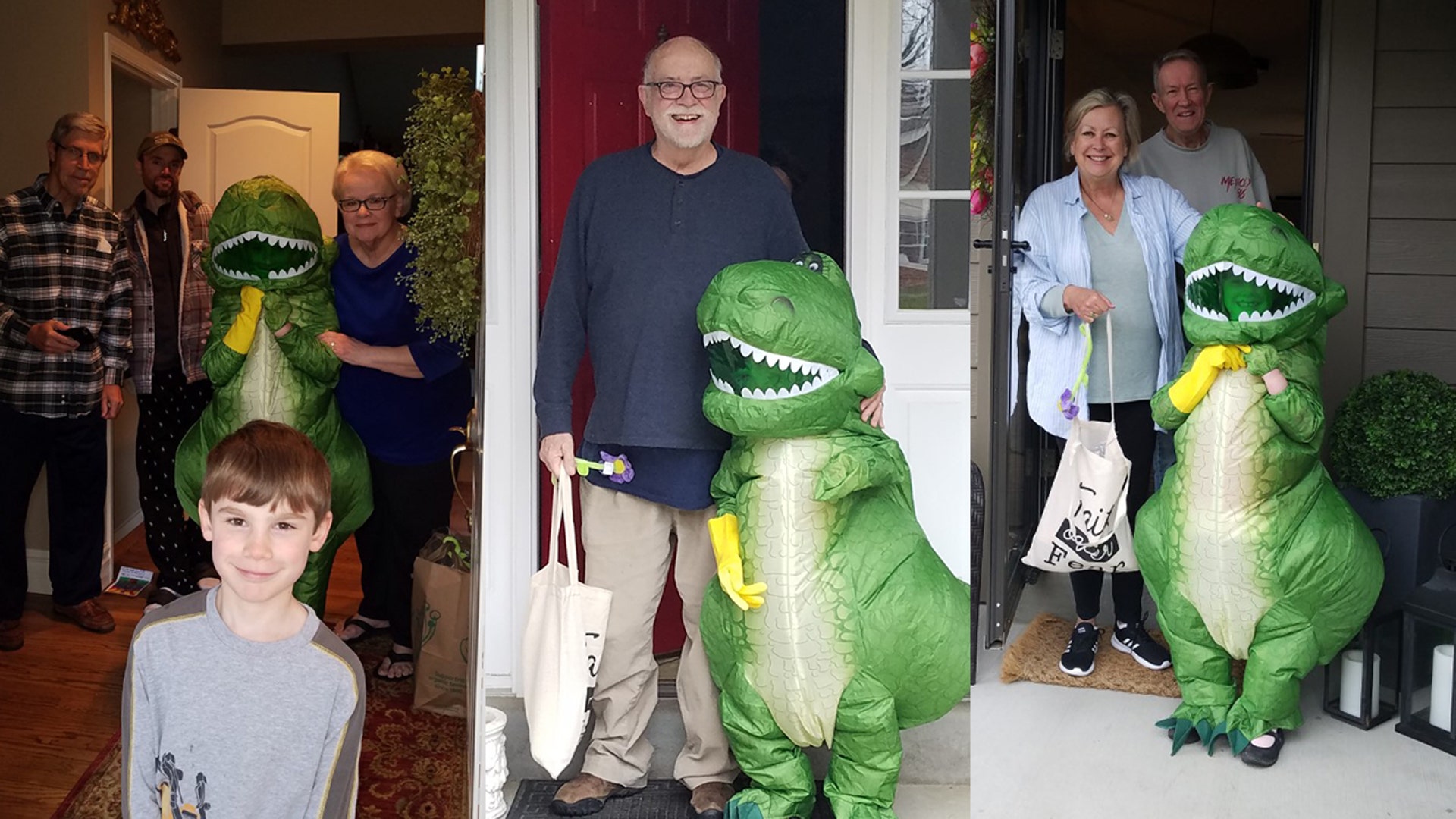 We found a creative way to more safely deliver some care packages to some friends and family without direct contact. It brought big smiles to homebound seniors! Julie Green