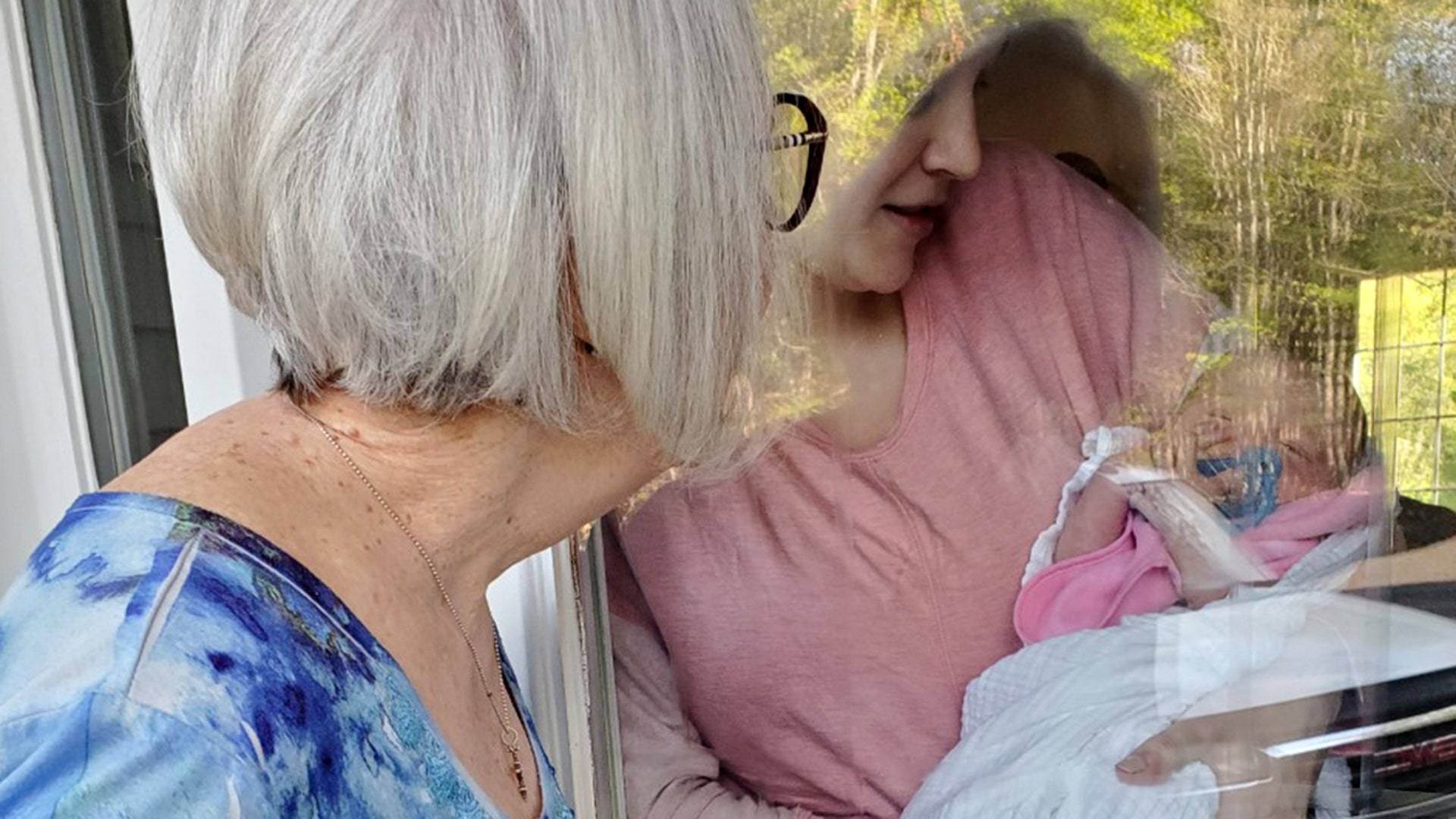 To keep everyone safe, we met our 1-week-old great-granddaughter, Isabella, by looking through the glass of their front door. Can't wait until we can actually hold and cuddle her. But we left a bit sad, but still with happy hearts!