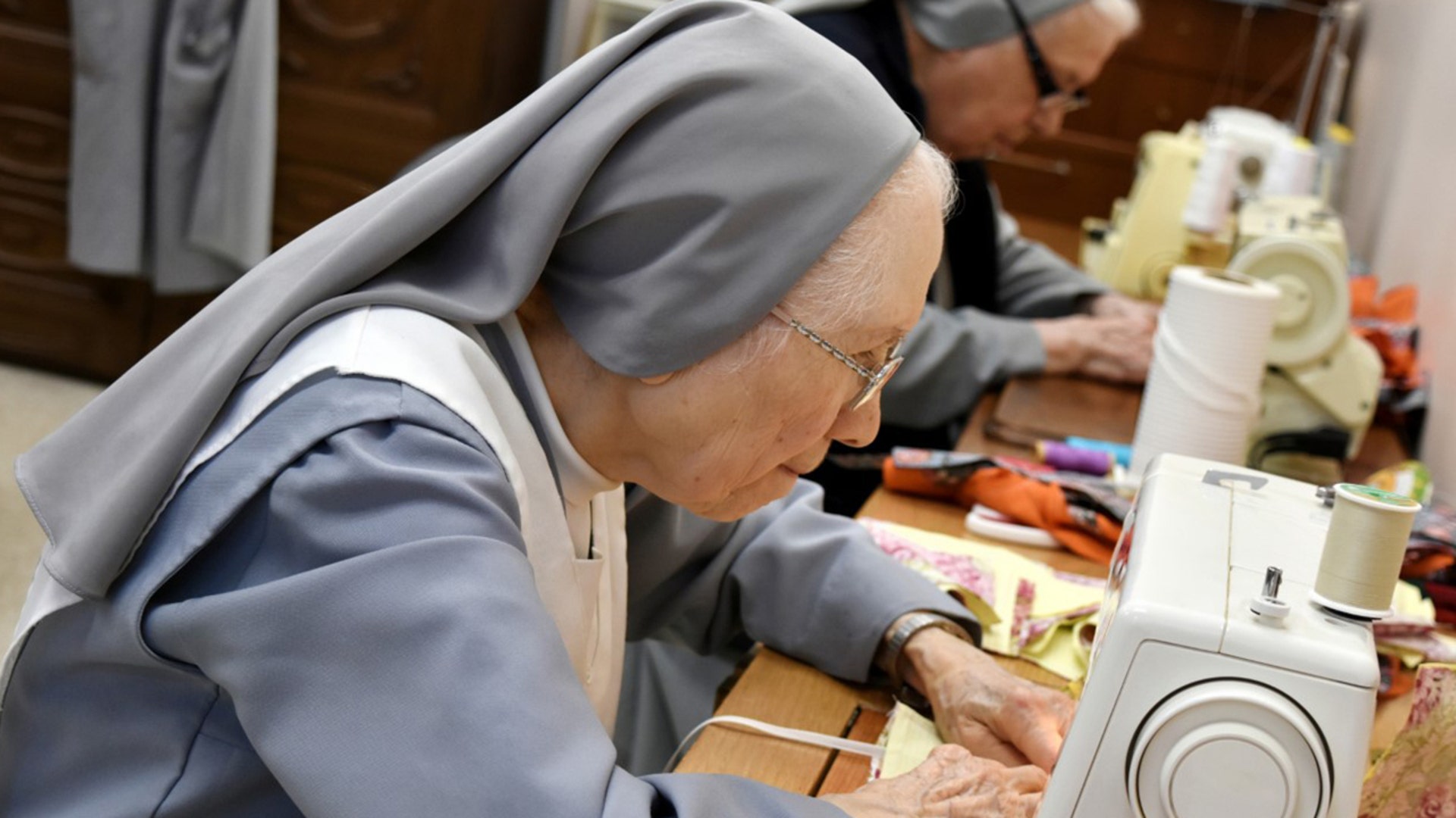 Dear FoxNews, My name is Sr. Fran and I am a Salesian Sister from Haledon, NJ. I would first like to thank you for who all of you are, your integrity and fidelity to our country and the Truth. Your AmericaTogether program really is a both smart and heart-warming way to bring the good out of such a trying situation where some prefer to hijack it for political gain. I work in a building that cares for our elderly sisters who have dedicated their lives to the education of youth. Many of them have stories of surviving WWII, escaping communism in Cuba and the consequential devastation. Though most are using walkers, they have found a way to make their contribution to our great country, via their hands. The Sisters are giving their time to make masks for the nearby hospitals, a home for the elderly and even a funeral parlor. Interface patterns, sewing machines, elastic are masterfully worked to serve the community. Please note that their hands are also busy in uplifting prayer that Divine Providence may bring healing to our land in all the ways it is needed. Sincerely, Sr. Fran